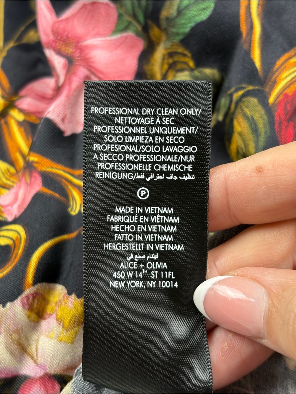 Alice + Olivia Milta Floral Mermaid Satin Slip Maxi Dress size 10 - Picture 13 of 14